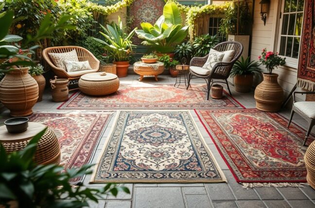 Vintage buitenkleden: unieke charme en gezelligheid voor je tuin
